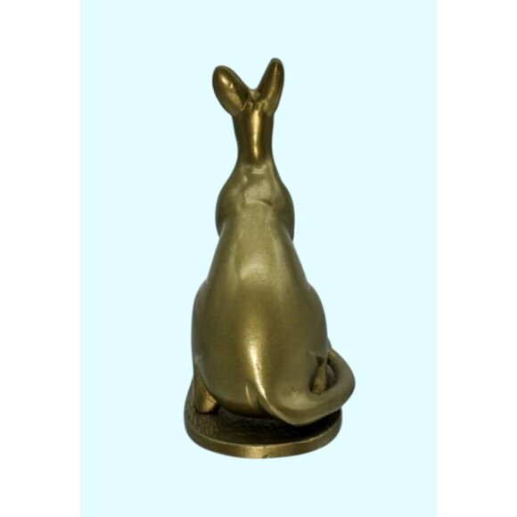 Brass Kangaroo Figurine Ring Holder, Jewelry Dish or Tealight Candle Holder IKEA - Picture 2 of 8